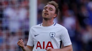 Spurs players Dele Alli, Christian Eriksen, Harry Kane and Danny Rose